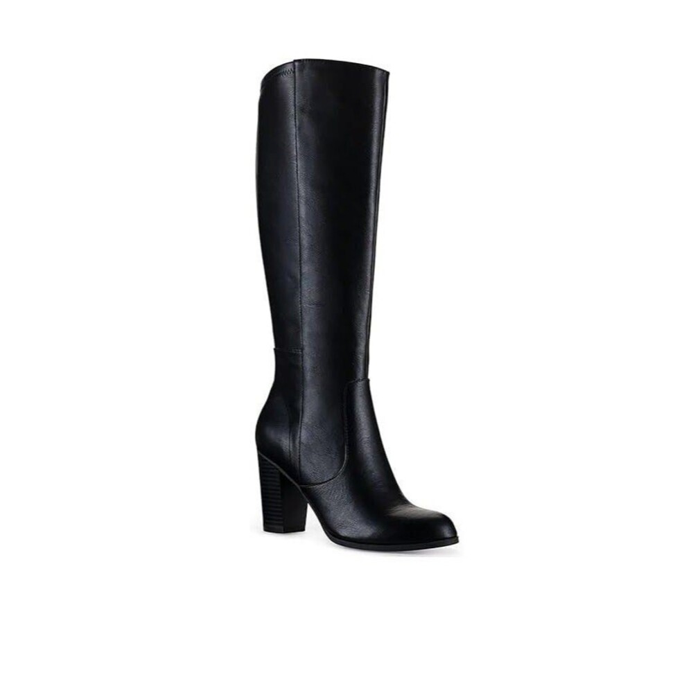 Style & Co Womens 11 M Black Addyy Block Heel Knee High Boots NIB JT2